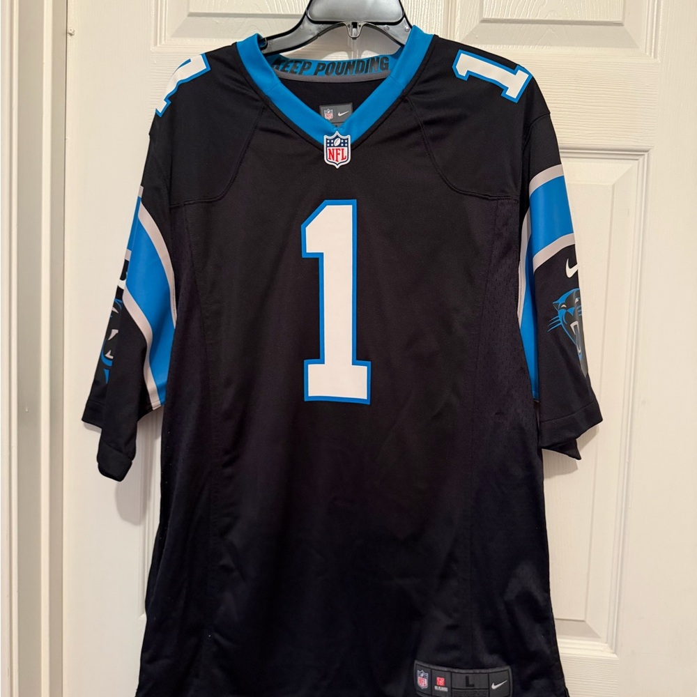 Nike Black and Blue Sports Jersey